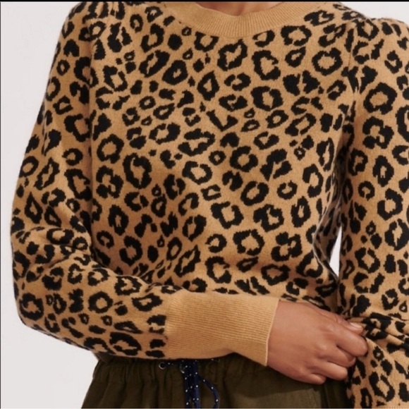 Veronica Beard Penny Leopard Print Sweater XSmall - Picture 9 of 13
